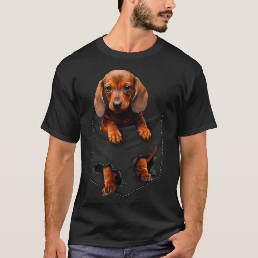 Dachshund In My Cket  Tシャツ (正面)