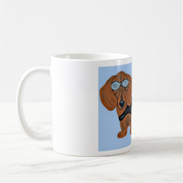 Dachshund in Racing Jacket Mug コーヒーマグカップ