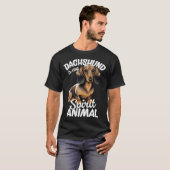 Dachshund Is My Spirit Animal Tシャツ (正面フル)