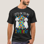 Dachshund It's Ok To Be Different Autism Awareness Tシャツ (正面)