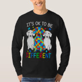 Dachshund It's Ok To Be Different Autism Awareness Tシャツ (正面)