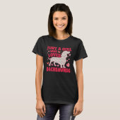Dachshund Just A Girl Who Loves Dachshunds Dog Flo Tシャツ (正面フル)