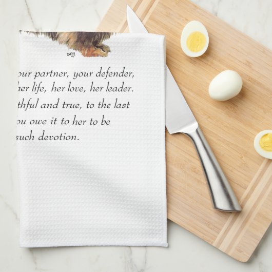 Dachshund Keepsake – 女性 キッチンタオル (四つ折り)