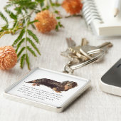 Dachshund Keepsake – 女性 キーホルダー (側面)