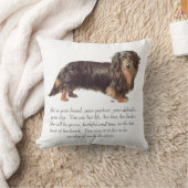 Dachshund Keepsake – 女性 クッション (ブランケット)