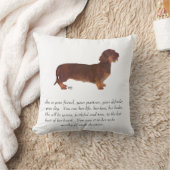 Dachshund Keepsake – 女性 クッション (ブランケット)