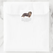 Dachshund Keepsake – 女性 スクエアシール (バッグ)