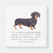 Dachshund Keepsake – 女性 マグネット (正面)
