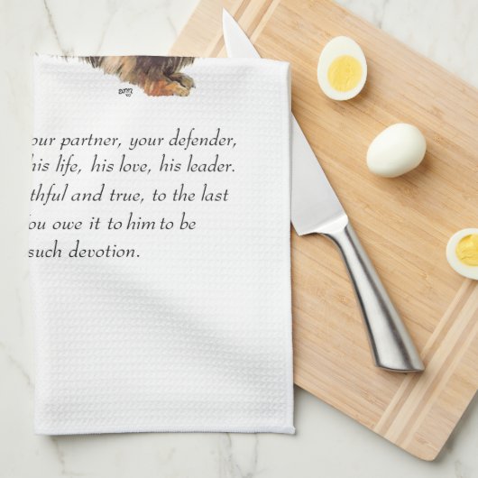 Dachshund Keepsake – 男性 キッチンタオル (四つ折り)