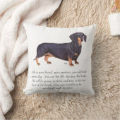 Dachshund Keepsake – 男性 クッション (ブランケット)