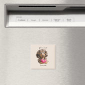 Dachshund Kitchen Magnet – Cute Sausage Dog Gift マグネット (インサイチュ (食洗機))