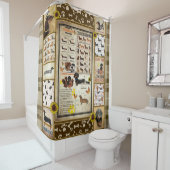 Dachshund Knowledge Branket Gift シャワーカーテン (インサイチュ)