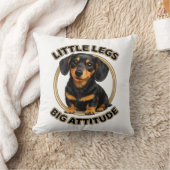 Dachshund little legs big attitude クッション (ブランケット)