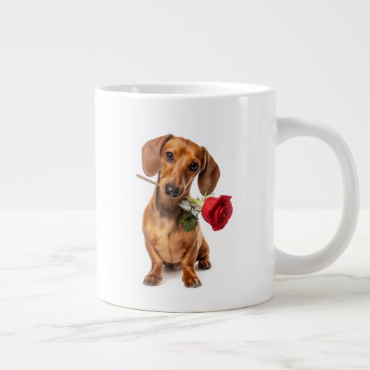 Dachshund Love ジャンボコーヒーマグカップ (右)