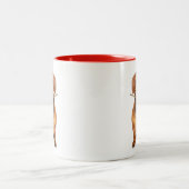 Dachshund Love ツートーンマグカップ (中央)