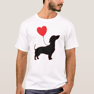 Dachshund Love Balloon:ダシュントパパ版 Tシャツ
