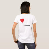 Dachshund Love Balloon Shirt – 甘いベビー版 Tシャツ (裏面フル)