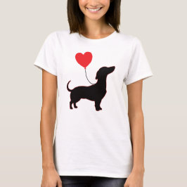 Dachshund Love Balloon Shirt – 甘いベビー版 Tシャツ