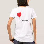 Dachshund Love Balloon Shirt – 甘いベビー版 Tシャツ (裏面)