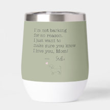 Dachshund Love Message Personalized Sage Green