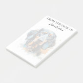 Dachshund Lover Monogrammed Dog ポストイット (アングル)