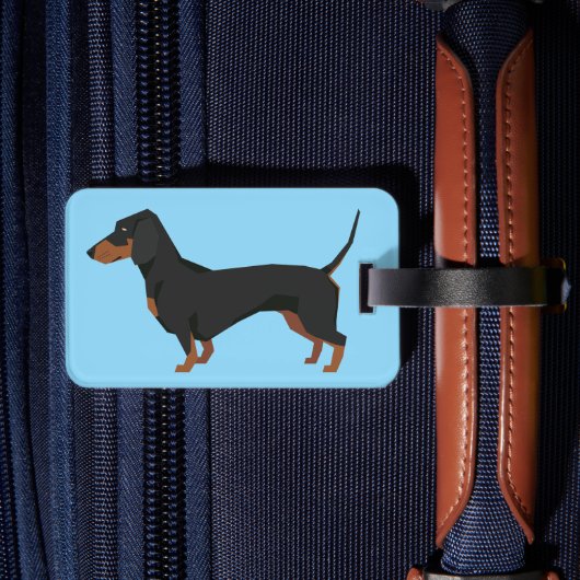 Dachshund Luggage Tag ラゲッジタグ (裏面インサイチュ2)