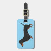 Dachshund Luggage Tag ラゲッジタグ (正面縦)