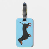 Dachshund Luggage Tag ラゲッジタグ (裏面縦)