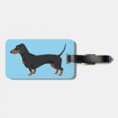 Dachshund Luggage Tag ラゲッジタグ (裏面横)