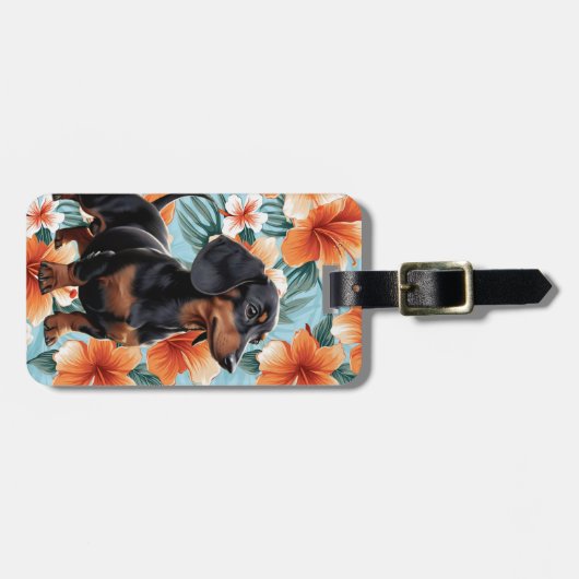 Dachshund Luggage Tags ラゲッジタグ (正面横)