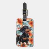 Dachshund Luggage Tags ラゲッジタグ (正面縦)