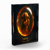 Dachshund Memorial Photo Block フォトブロック (左)