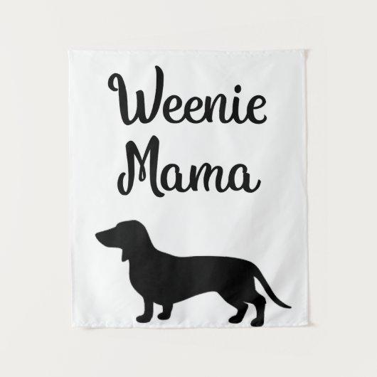 Dachshund Mom  Weiner Dog Womens Gift Premium タペストリー (正面)