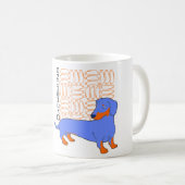 Dachshund o salsicha コーヒーマグカップ (正面右)