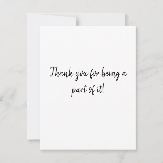 Dachshund on Bicycle サンキューカード (裏面)