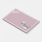 Dachshund on Skateboardポストイットノート ポストイット (アングル)