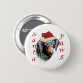 Dachshund Paws (Smooth)ボタン 缶バッジ (正面&裏面)