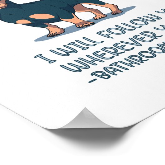 Dachshund Personal Stalker ポスター (角)