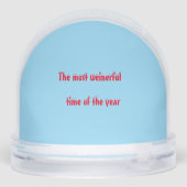 Dachshund Puppies Personalized Snow Globe (裏面)