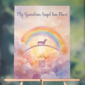 Dachshund Rainbow Bridge Acrylic Memorial Sign アクリルサイン (ニュートラル)