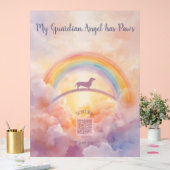Dachshund Rainbow Bridge Acrylic Memorial Sign アクリルサイン (ウェディング)