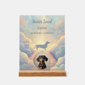 Dachshund Rainbow Bridge Memorial Plaque アクリルサイン (正面)