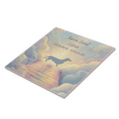 Dachshund Rainbow Bridge Memorial Tile with Music タイル (側面)