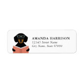 Dachshund Return Address Labels ラベル (正面)