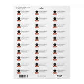 Dachshund Return Address Labels ラベル (フルシート)
