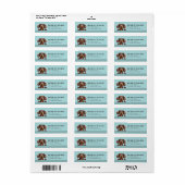 Dachshund Return Address Labels ラベル (フルシート)