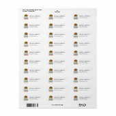 Dachshund Return Address Labels ラベル (フルシート)