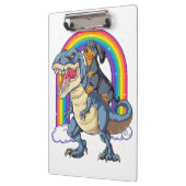 Dachshund Riding Dinosaur T Rex Gifts Boys Kids Me クリップボード (左)
