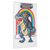 Dachshund Riding Dinosaur T Rex Gifts Boys Kids Me クリップボード (右)