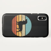 Dachshund Silhouette 60s 70sギフトドッグ愛好家 Case-Mate iPhoneケース (裏面(横))